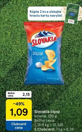 Slovakia čipsy solené