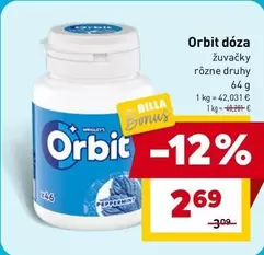 Orbit dóza žuvačky