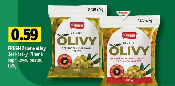 Zelené olivy