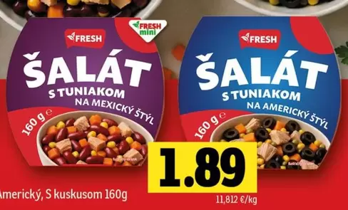 Šalát s tuniakom na mexický štýl