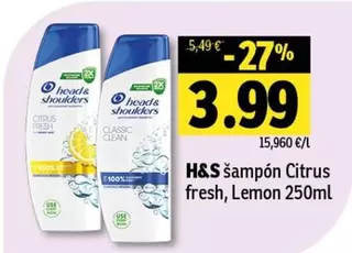šampón Citrus fresh, Lemon