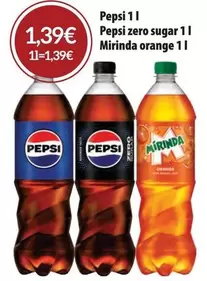 Pepsi, Pepsi zero sugar, Mirinda orange