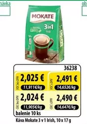 Káva Mokate 3 v 1 Irish
