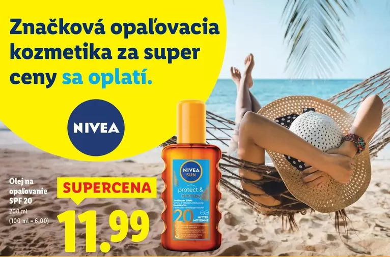 Nivea - Značková opaľovacia kozmetika
