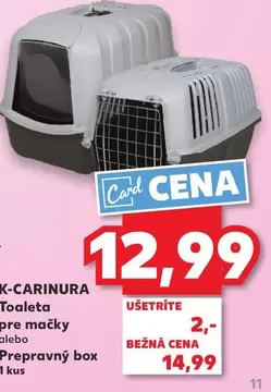 K-CARINURA Toaleta pre mačky alebo Prepravný box