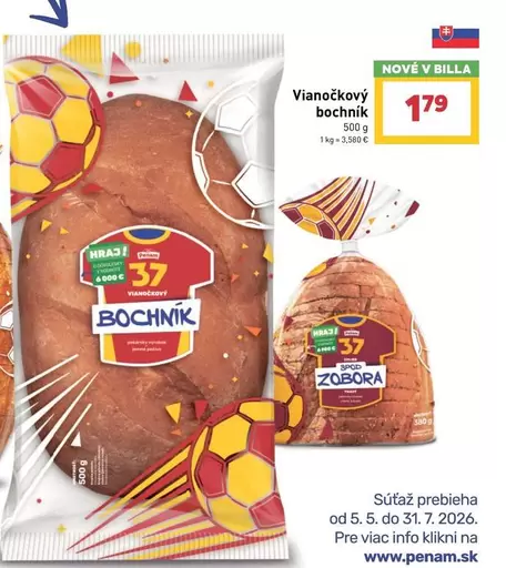 Vianočkový bochník