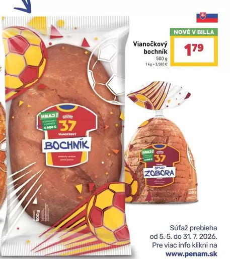 Vianočkový bochník