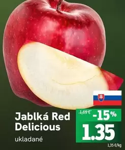 Jablká Red Delicious