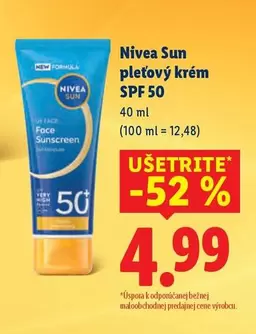 Nivea - pleťový krém SPF 50