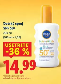 Nivea - Detský sprej SPF 50+