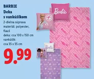 Barbie - Deka s vankúšikom