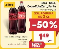 Coca Cola - Coca-Cola, Coca-Cola Zero, Fanta