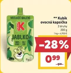ovocná kapsička jablko