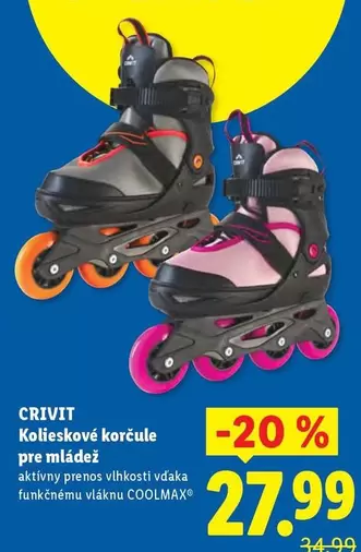 Kolieskové korčule pre mládež