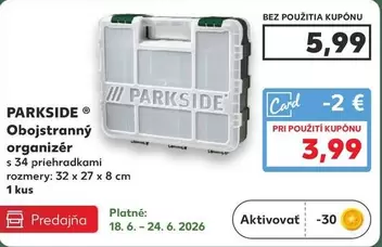 Obojstranný organizér