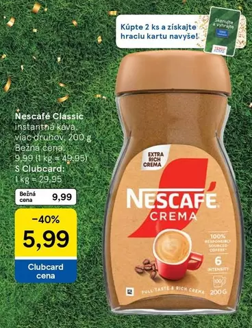 Nescafe Classic instantná káva