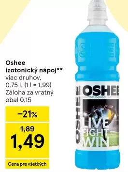 Oshee izotonický nápoj