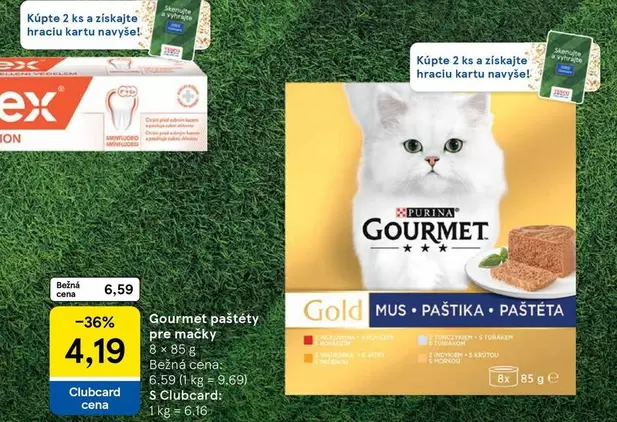 Gourmet paštety pre mačky