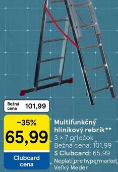 Multifunkčný hliníkový rebrík