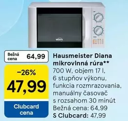 Diana - Hausmeister mikrovlnná rúra