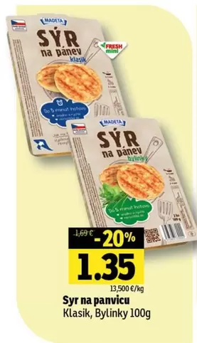 Sýr na panvicu Klasik, Bylinky