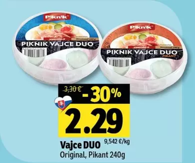 VAJCE DUO Original, Pikant