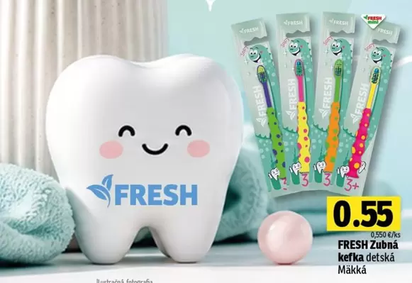 FRESH Zubná kefka detská Mäkká