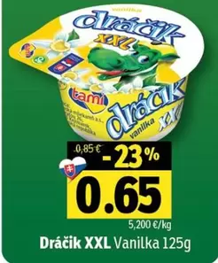 Dráčik XXL Vanilka