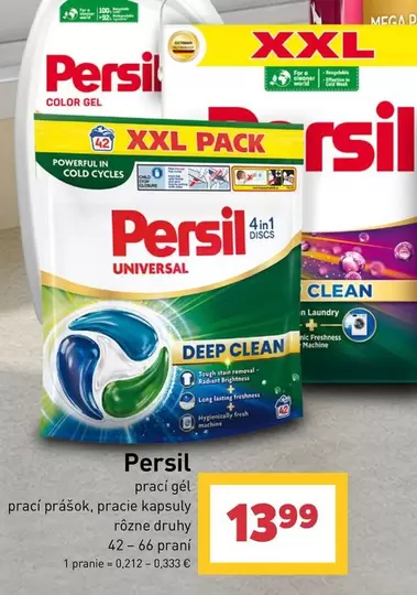 Universal 4in1 kapsuly / prací prášok Persil