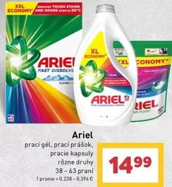 Ariel - prací gél, prací prášok, pracie kapsuly