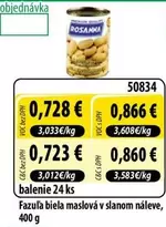 Fazuľa biela maslová v slanom náleve