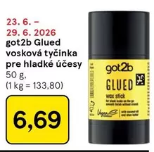 Glued wax stick