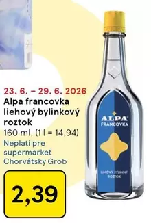 Alpa -  francovka liehový bylinkový rozotok