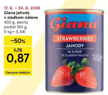 Giana Jahody v sladkom náleve