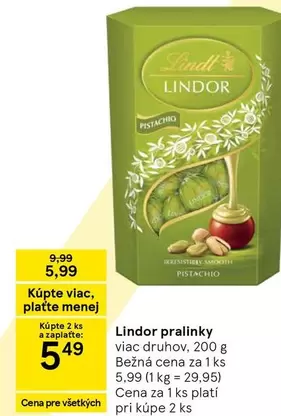 Lindor pralinky
