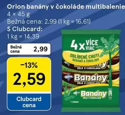 Banány v čokoláde multibalenie