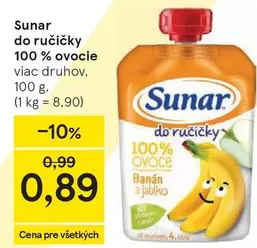 Sunar do ručičky 100 % ovocie