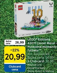 Lego - 43011 Lionel Messi - Hviezdne momenty futbalu