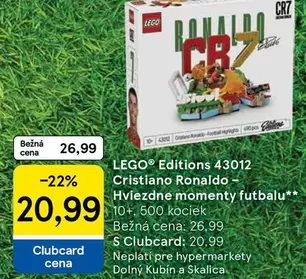 Lego - Editions 43012 Cristiano Ronaldo - Hviezdne momenty futbalu