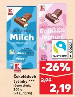 Čokoládové tyčinky