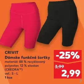 Dámske funkčné šortky