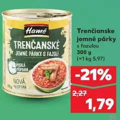 Nova - Trenčianske jemné párky s fazuľou