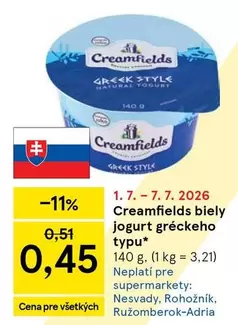 biely jogurt gréckeho typu