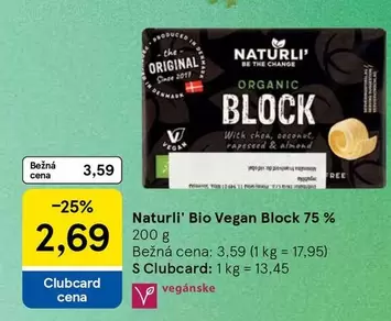 Bio Vegan Block 75 %