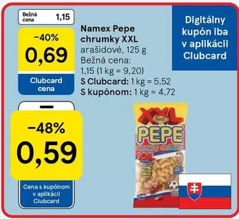 Namex Pepe chrumky XXL arašidové