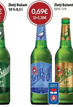Zlatý Bažant 10 % 0,5 l