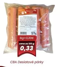 CBA Desiatové párky