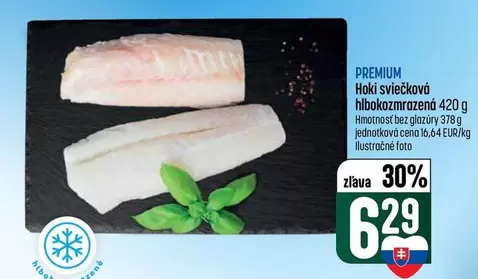 Hoki sviečková hlbokozmrazená
