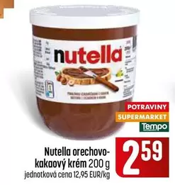 Nutella - orechovo-kakaový krém