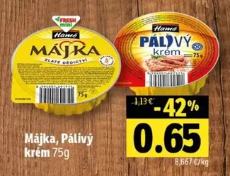 Májka, Pálivý krém